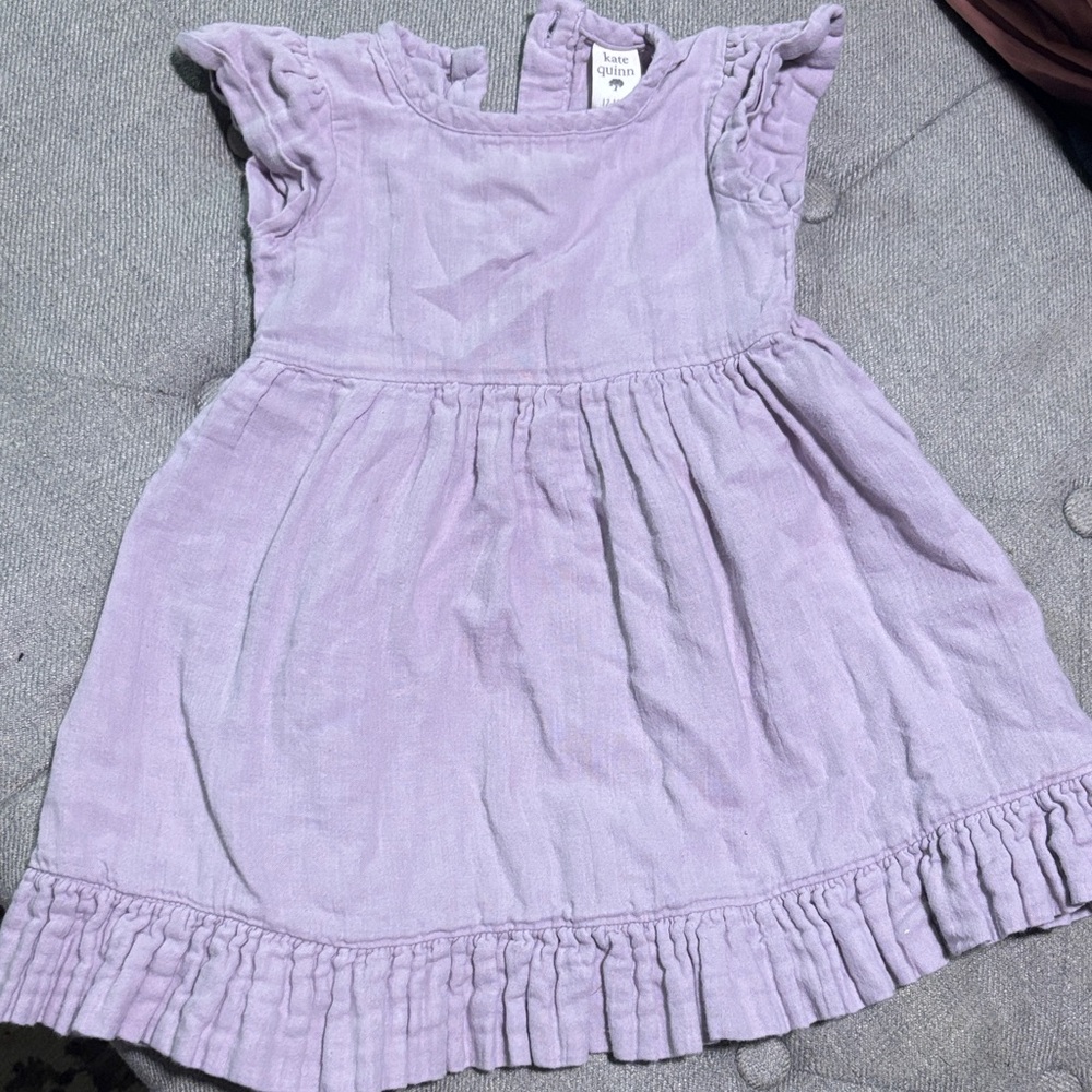 Kate Quinn Lilac Ruffle Dress